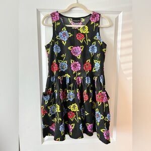 Sold - Nooworks Big Pocket Dress - Roses - EUC Size Small